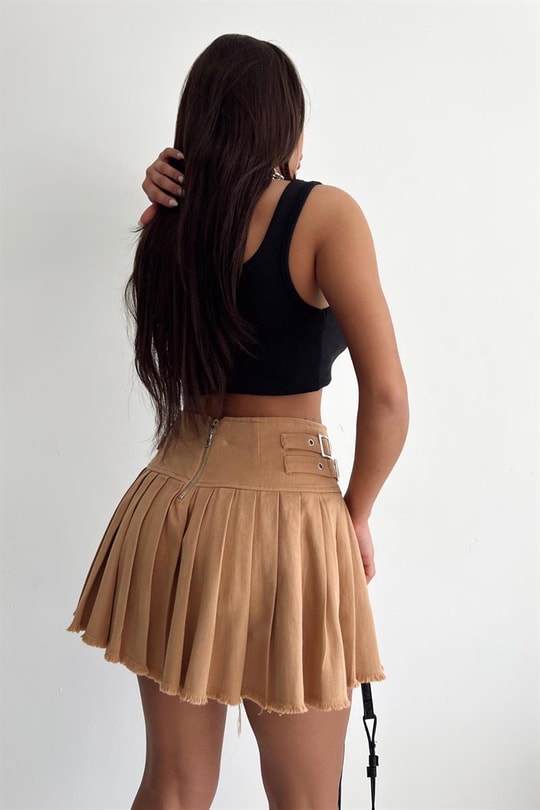 Kalın Askılı Crop Top Siyah