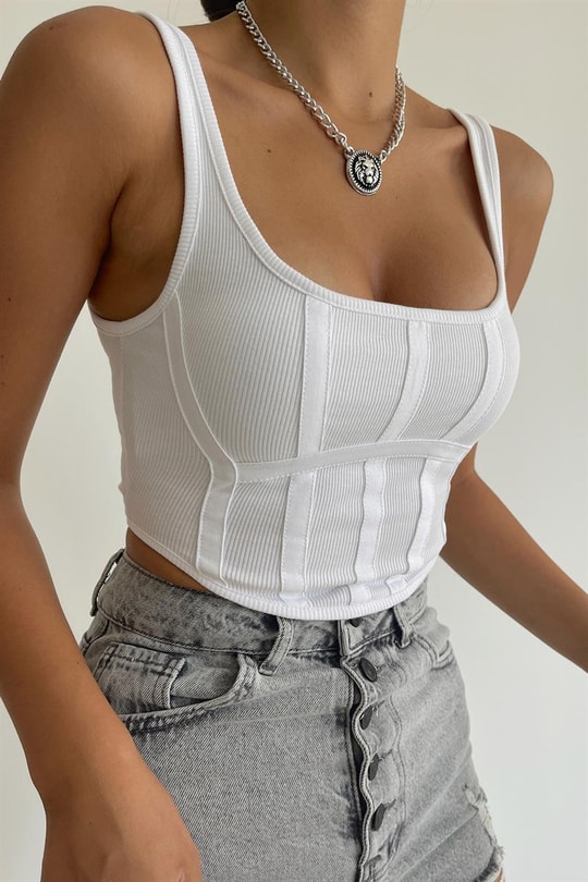 Korse Mini Top Beyaz