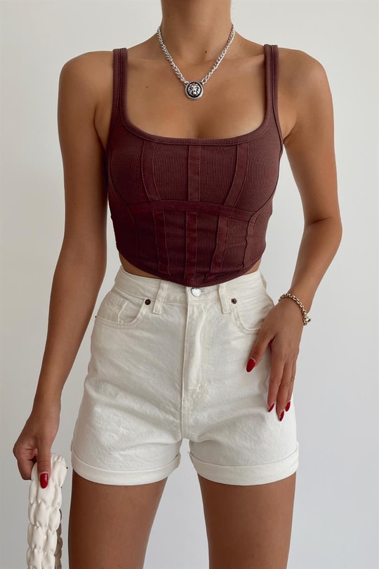 Korse Mini Top Koyu Kahve