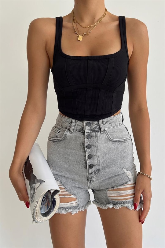 Korse Mini Top Siyah
