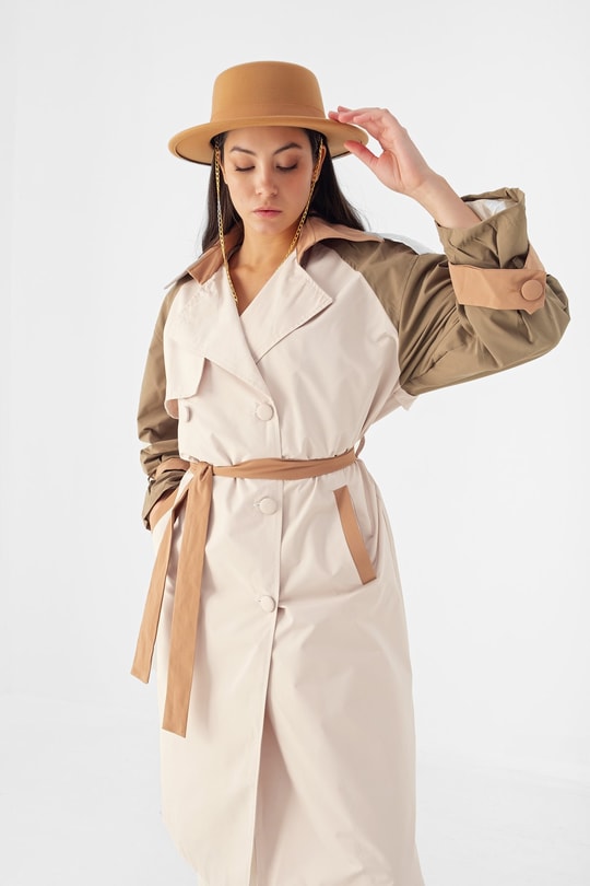 Garnili Oversize Trençkot Bej