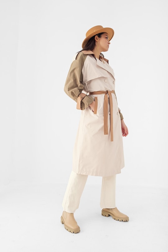 Garnili Oversize Trençkot Bej