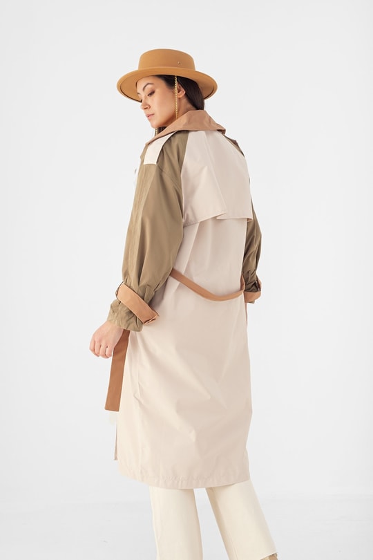 Garnili Oversize Trençkot Bej