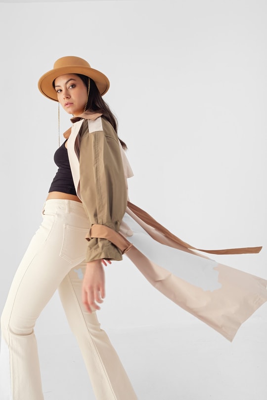 Garnili Oversize Trençkot Bej
