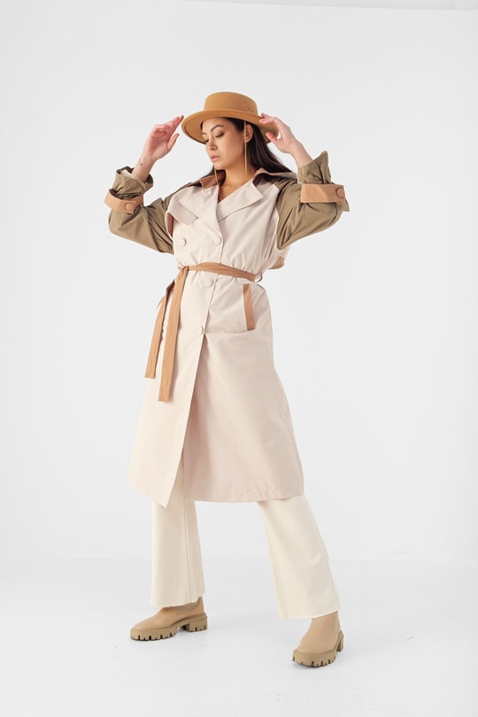 Garnili Oversize Trençkot Bej