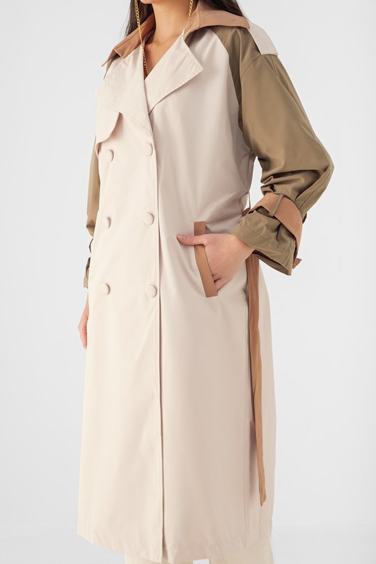 Garnili Oversize Trençkot Bej