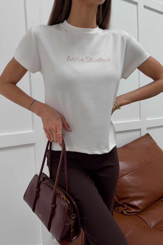 Acne Studios Tshirt Ekru