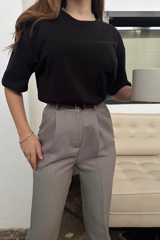 Basic Kısa kol tshirt Siyah