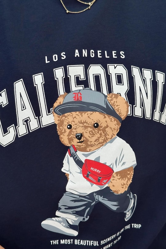 California Teddy Tshirt Lacivert