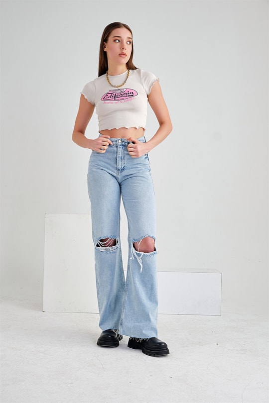California Tshirt Bej