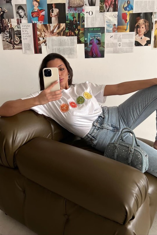 Fruit Kısa Kollu Tshirt Beyaz