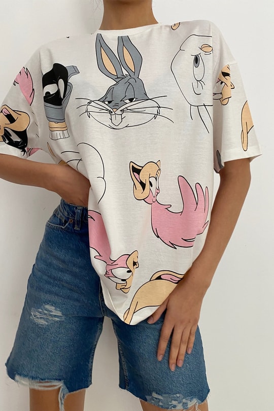 Looney Tunes Tshirt Beyaz