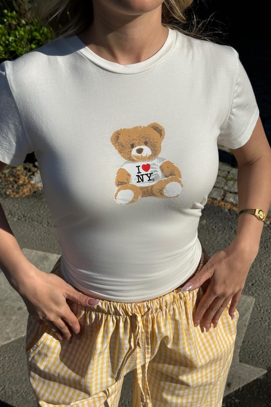 Love Teddy Tshirt Beyaz
