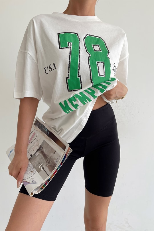 Memphis Tshirt Beyaz