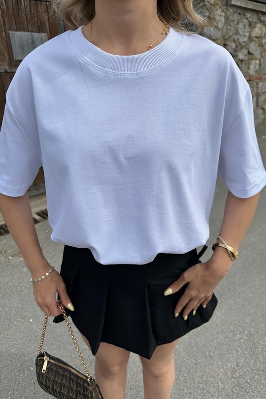 Premium Basic Tshirt Beyaz