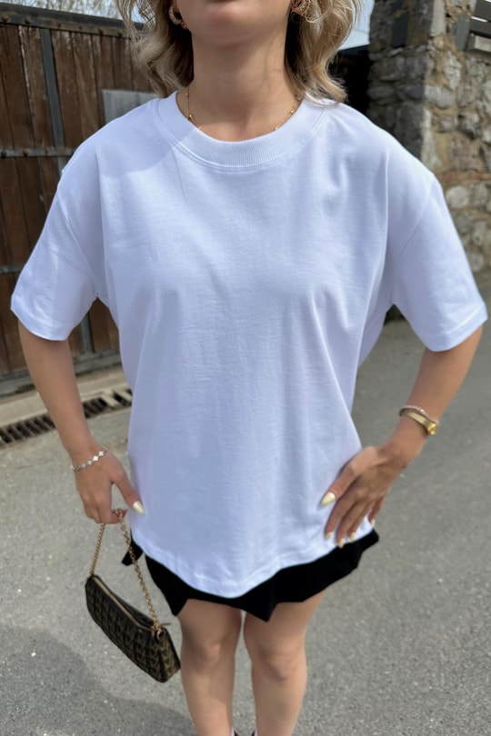 Premium Basic Tshirt Beyaz