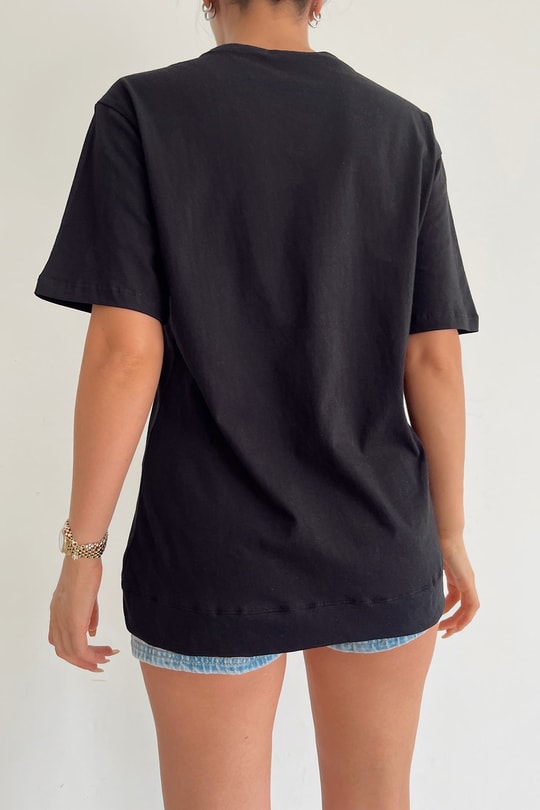 Shine Cut Tshirt Siyah
