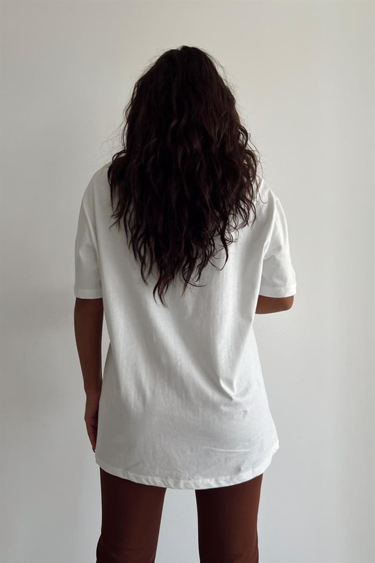 Women Eyes Tshirt Beyaz