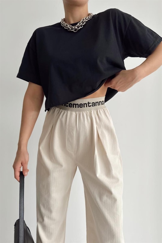 Yarım Kol Basic Tshirt Siyah