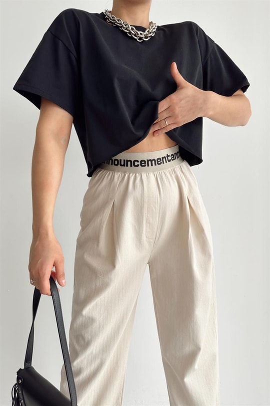 Yarım Kol Basic Tshirt Siyah