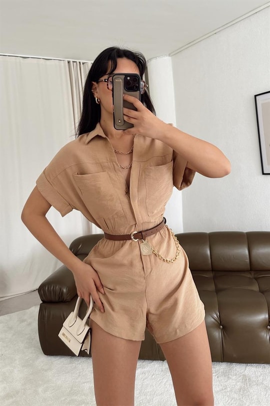 Bel Gipeli Mini Tulum Camel