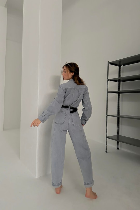 Denim Tulum Buz Mavi