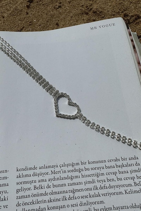 Kalpli Su Yolu Bel Zinciri Gümüş