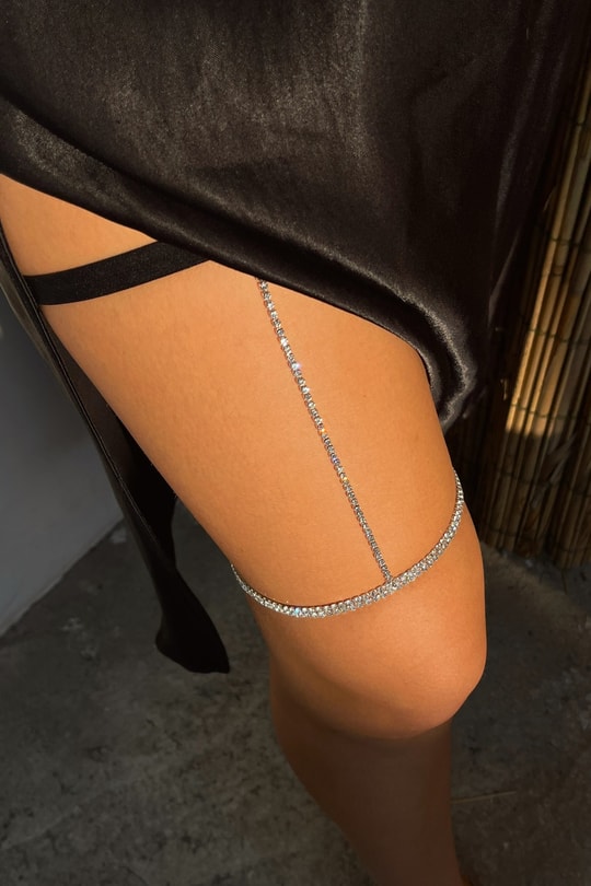 Su Yolu Luxury Bacak Zinciri Gümüş