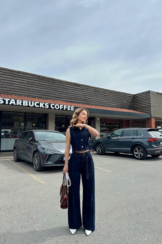 Denim Yelek Lacivert