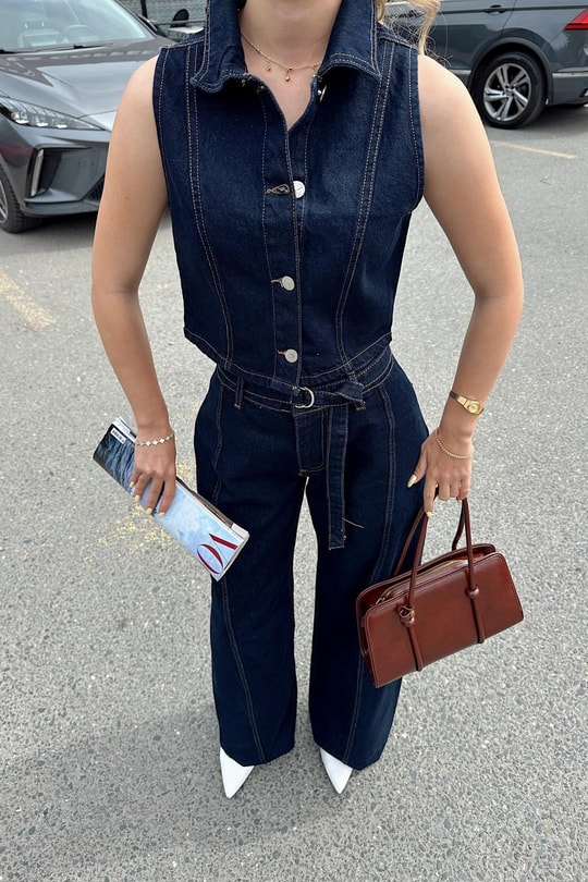 Denim Yelek Lacivert