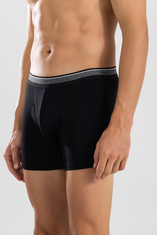 Erkek Compact Pamuklu Düz Boxer 1428 Siyah