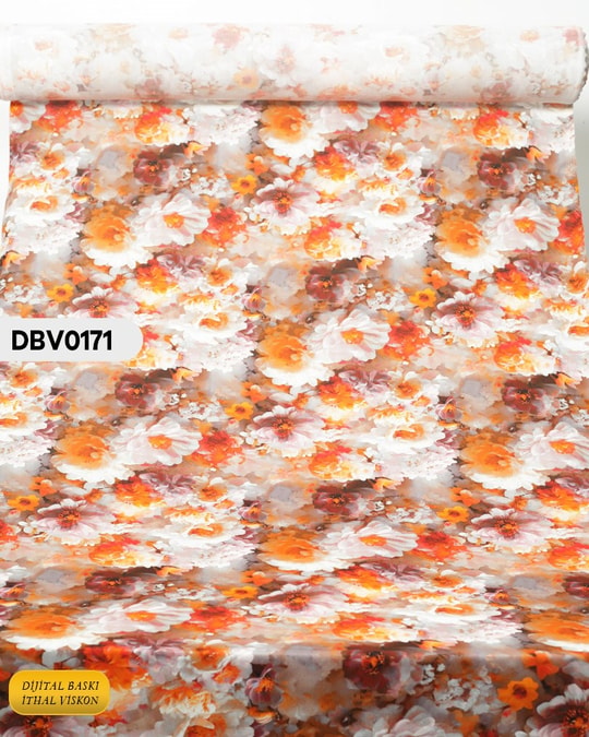  Digital Baskı Dar En Pamuk Viskon Kumaş 90cm-DBV0171DBV0171