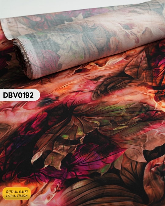  Digital Baskı Dar En Pamuk Viskon Kumaş 90cm-DBV0192DBV0192