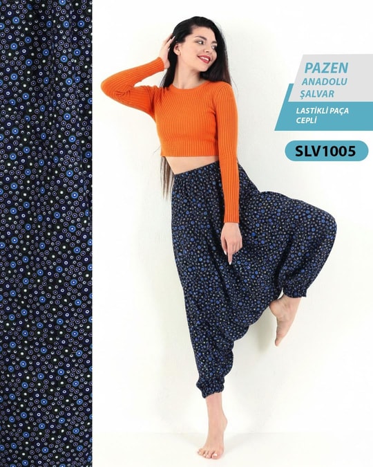 Battal Boy PAZEN Lastik Palça Anadolu Şalvar (Cepli) SLV1005-20826SLV1005