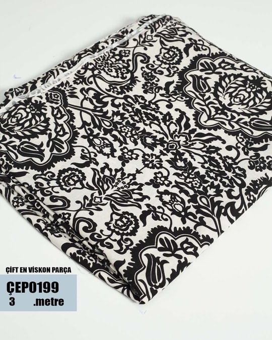 ÇİFT En Pamuk Viskon Parça Kumaş ÇEP0199-99ÇEP0199