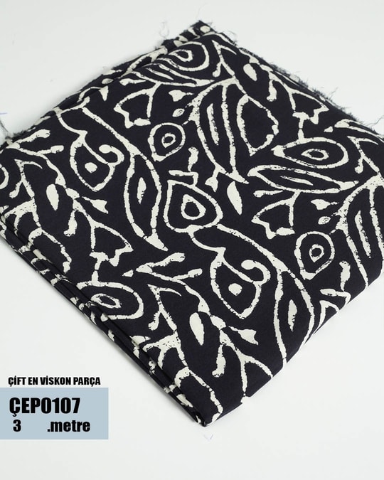 ÇİFT En Pamuk Viskon Parça Kumaş ÇEP0107-7ÇEP0107