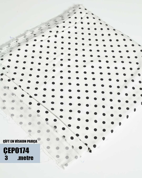 ÇİFT En Pamuk Viskon Parça Kumaş ÇEP0174-74ÇEP0174