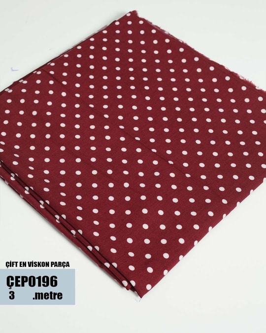 ÇİFT En Pamuk Viskon Parça Kumaş ÇEP0196-96ÇEP0196