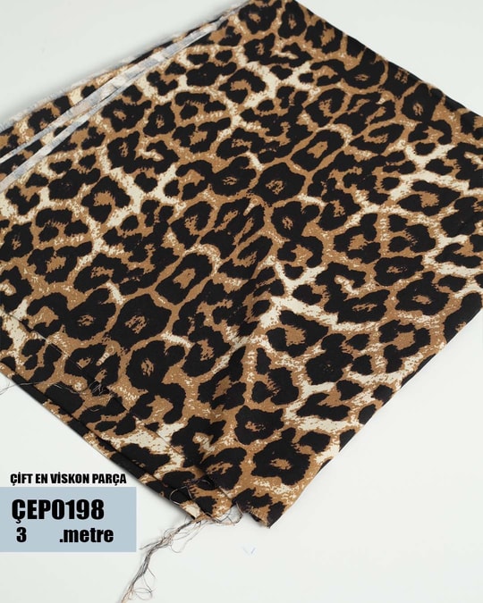 ÇİFT En Pamuk Viskon Parça Kumaş ÇEP0198-98ÇEP0198