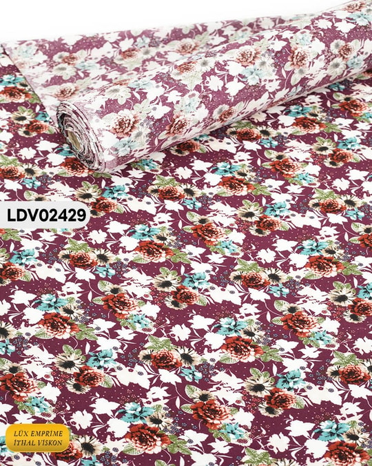 Dar En Pamuk Viskon Kumaş ( TEK EN ) 90cm-LDV02429LDV02429