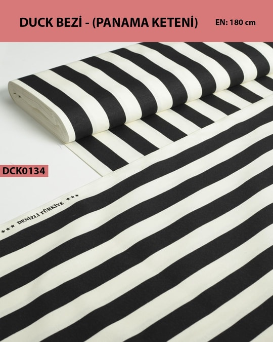 Desenli Duck Bezi (Panama Keteni) Kumaş En 180 cm-DCK0134-34DCK0134