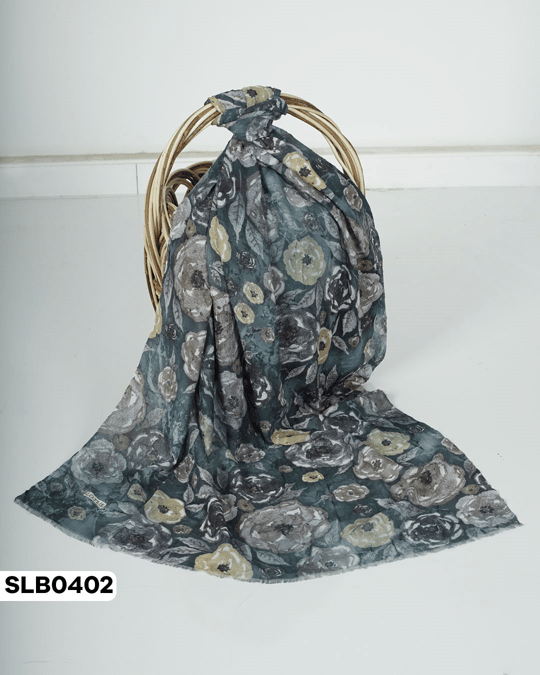 Desenli Lüxs Bambu Şal SLB0402-5519SLB0402