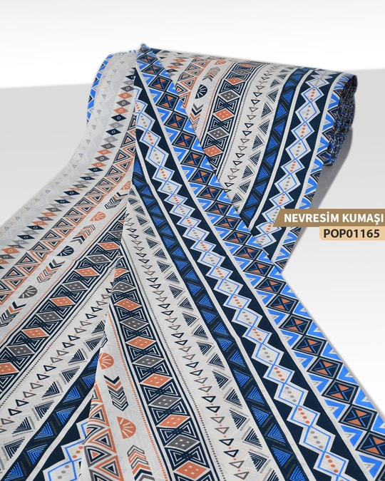 DESENLİ Poplin Nevresim Kumaşı En 240 cm-POP01165-165POP01165