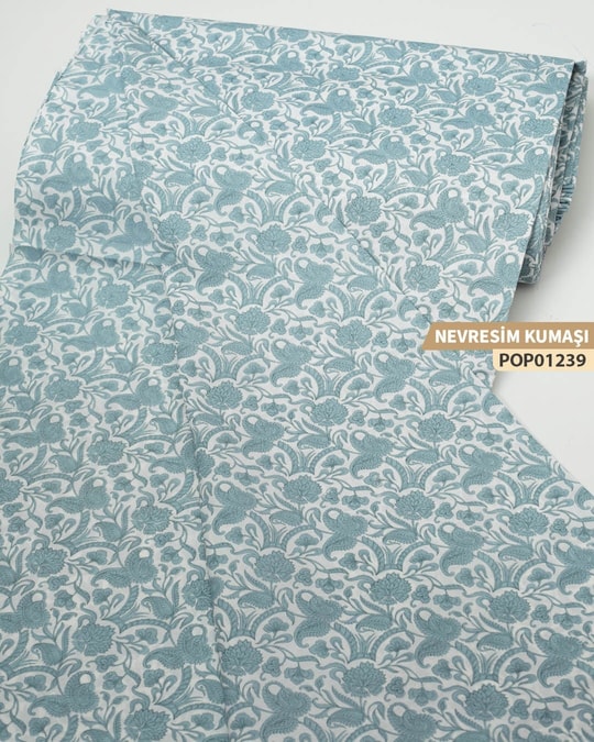 DESENLİ Poplin Nevresim Kumaşı En 240 cm-POP01239-239POP01239
