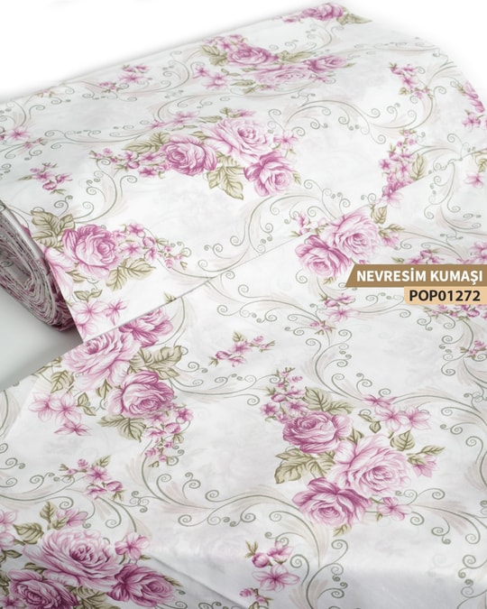DESENLİ Poplin Nevresim Kumaşı En 240 cm-POP01272-272POP01272