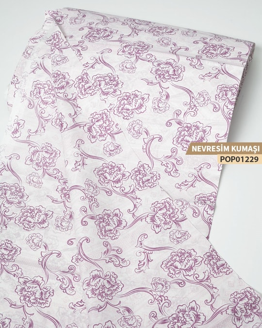 DESENLİ Poplin Nevresim Kumaşı En 240 cm-POP01229-229POP01229