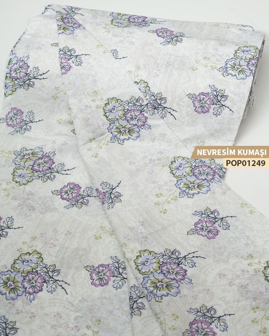 DESENLİ Poplin Nevresim Kumaşı En 240 cm-POP01249-249POP01249