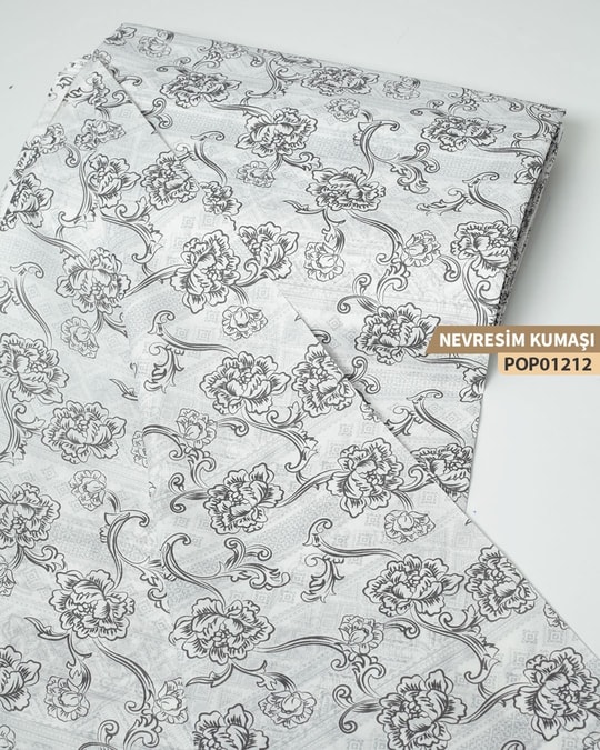 DESENLİ Poplin Nevresim Kumaşı En 240 cm-POP01212-212POP01212