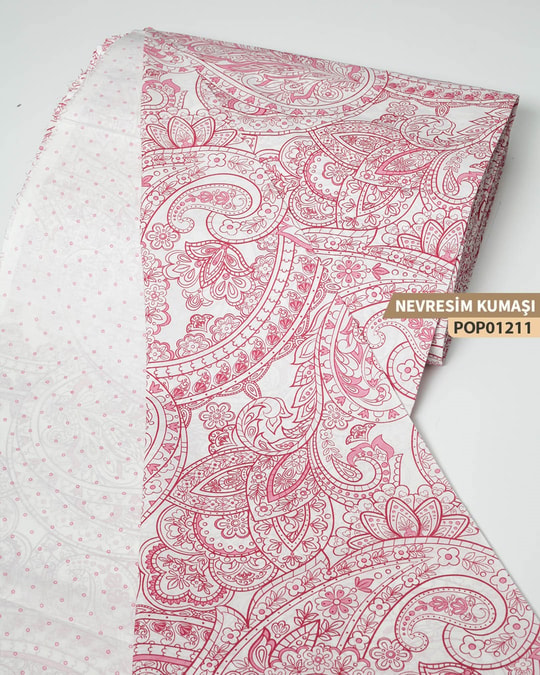 DESENLİ Poplin Nevresim Kumaşı En 240 cm-POP01211-211POP01211