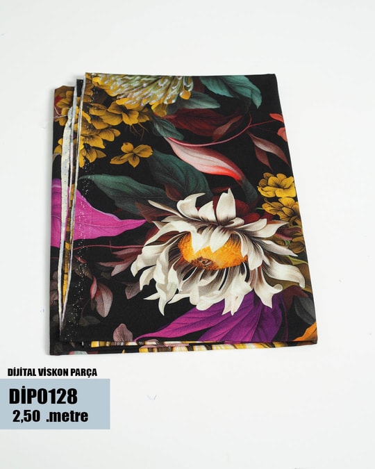DİJİTAL Viskon Parça Kumaş DİP0128-28DİP0128